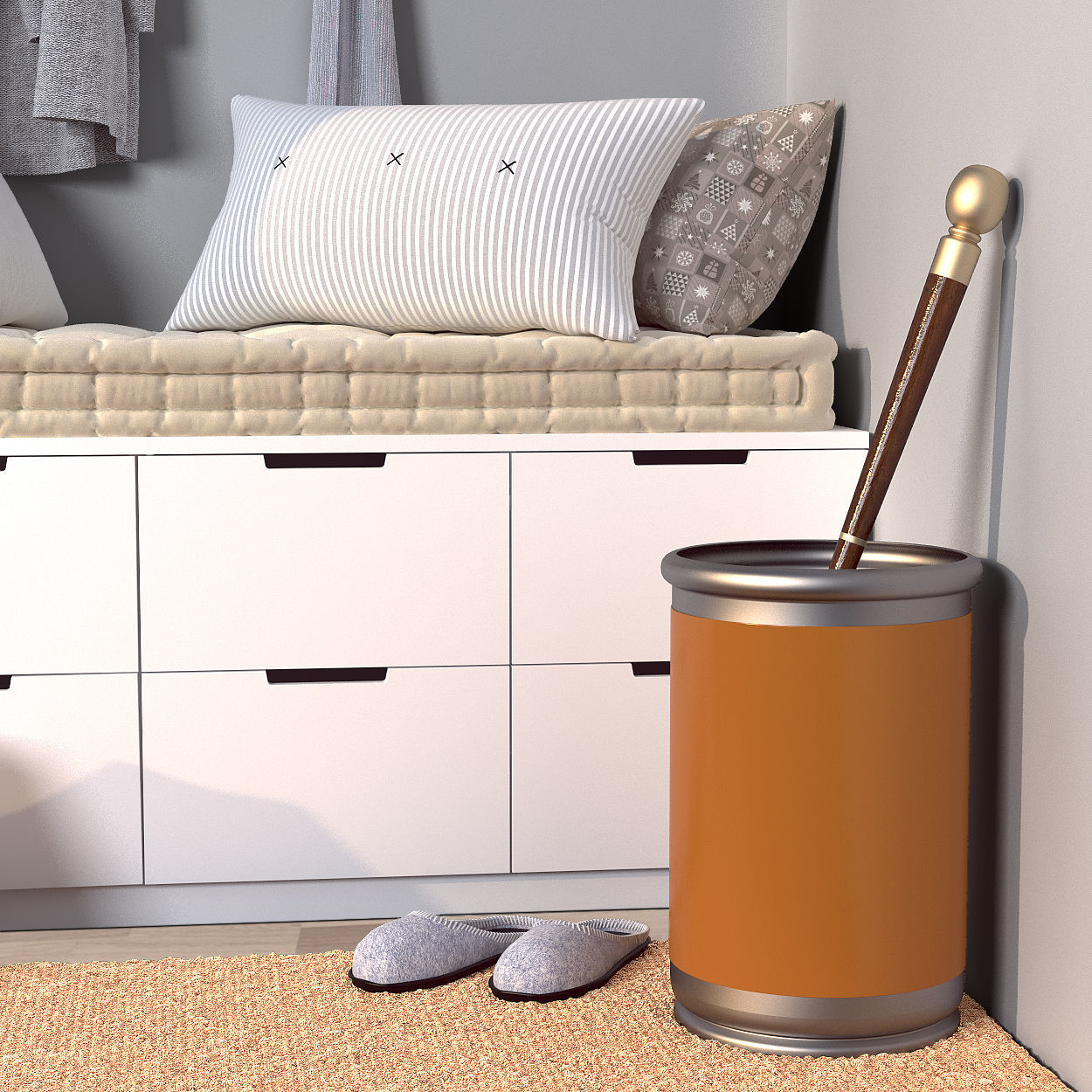 Lobby set 12 3D model_2