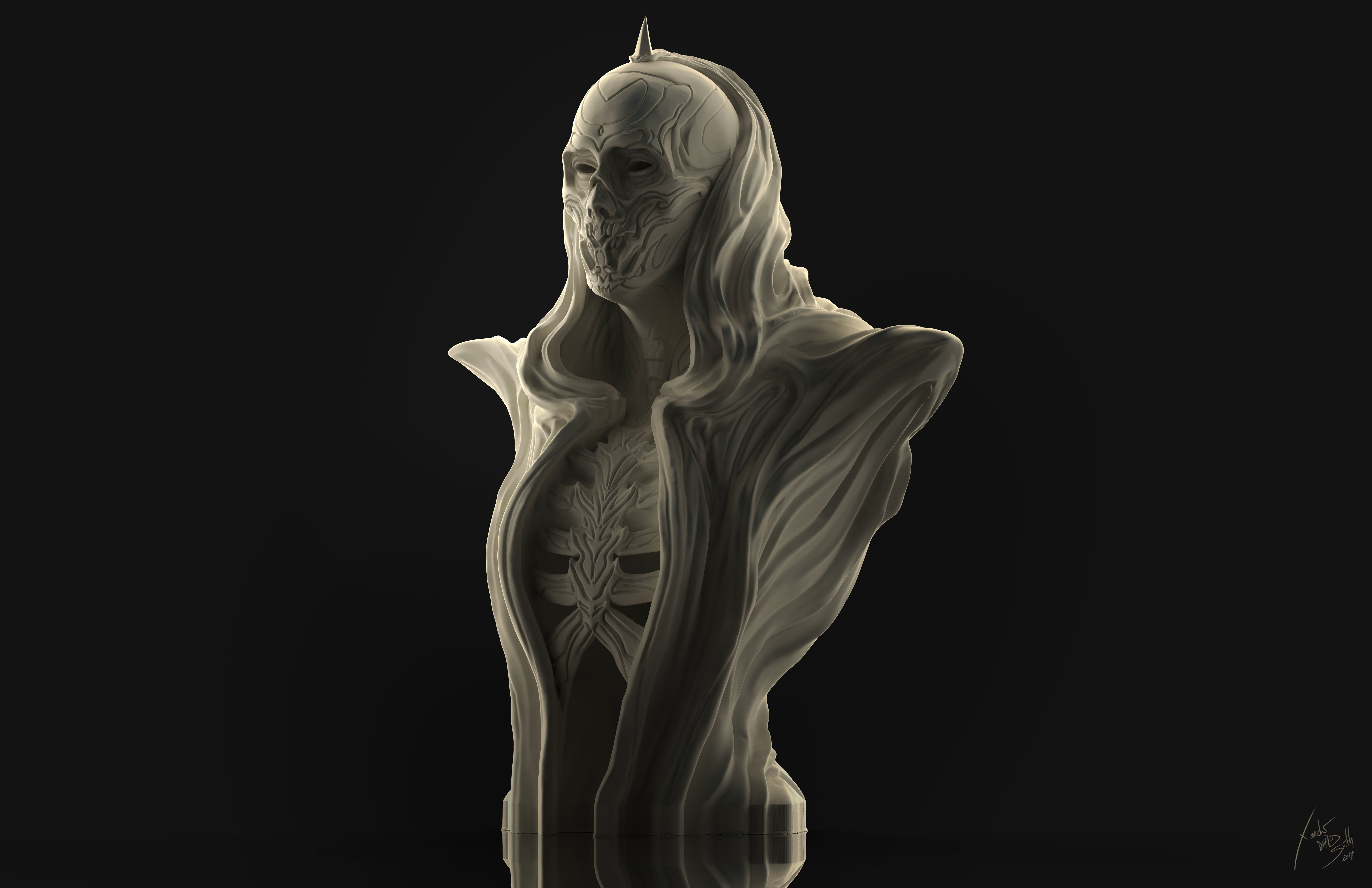 Ghost 3D Printable Sculpture 3D print model_2