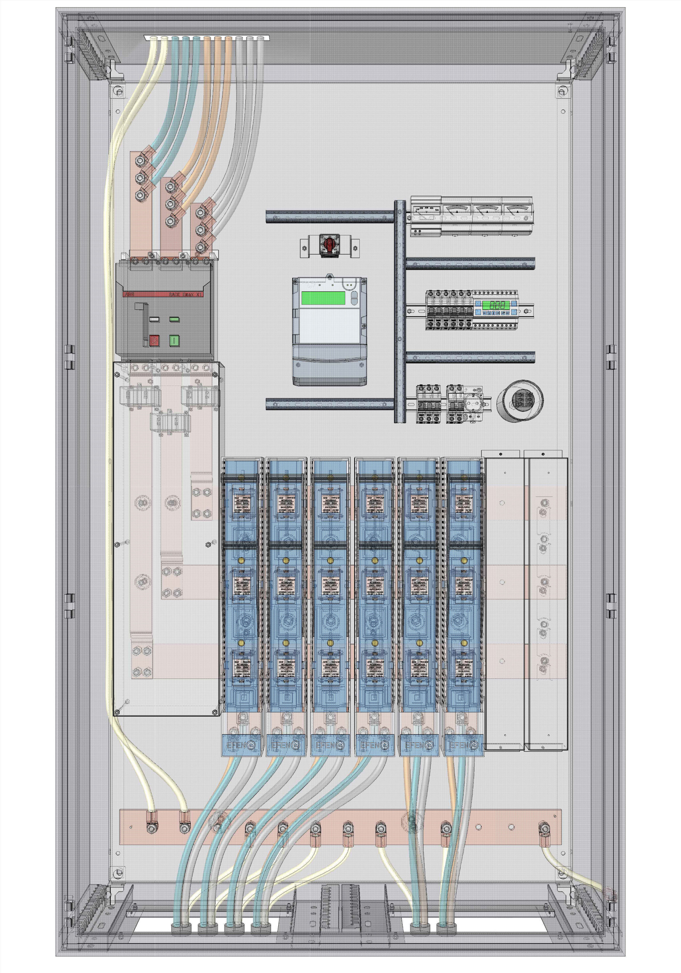 Low voltage main distribution board Free 3D model_1