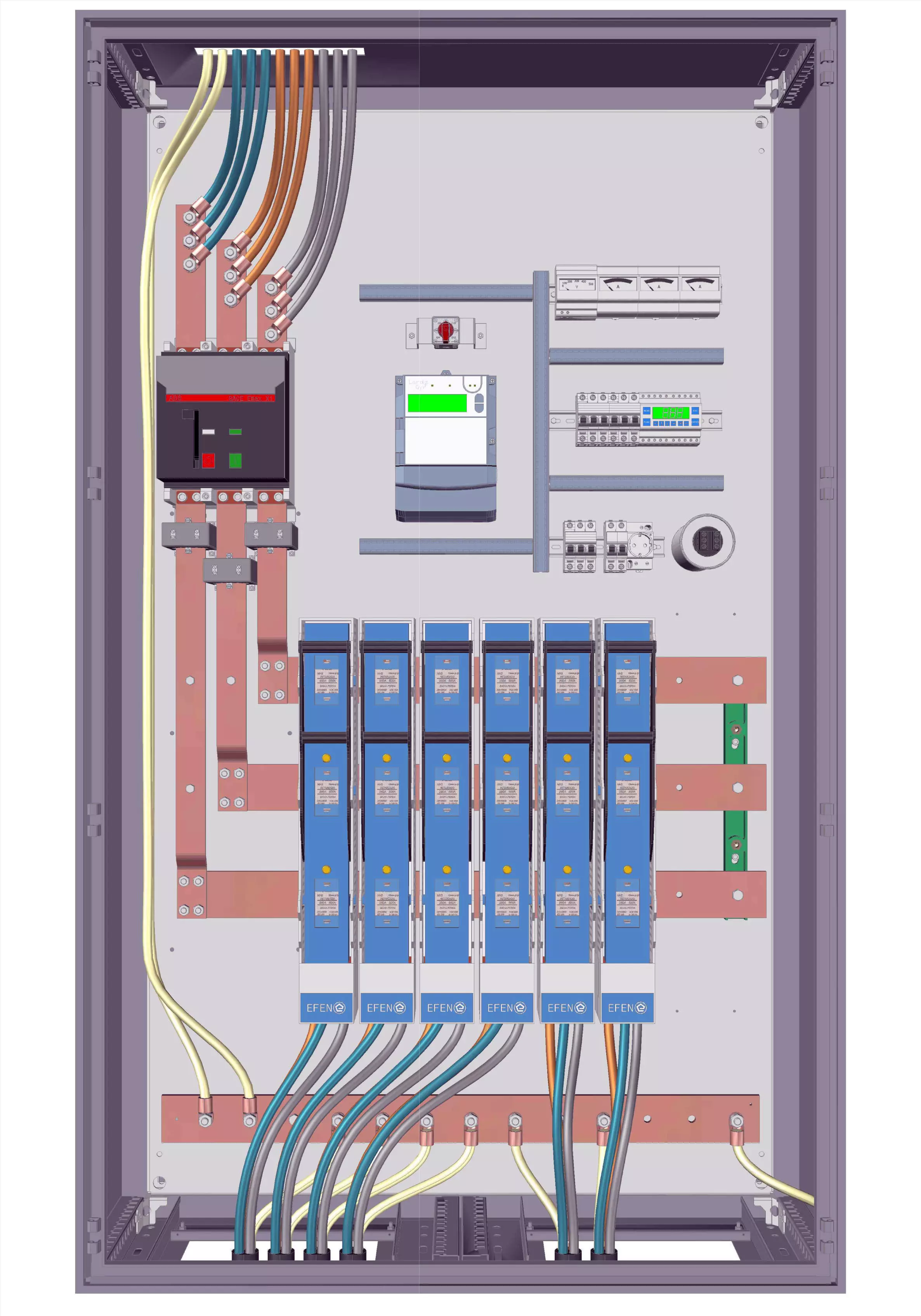 Low voltage main distribution board Free 3D model_0