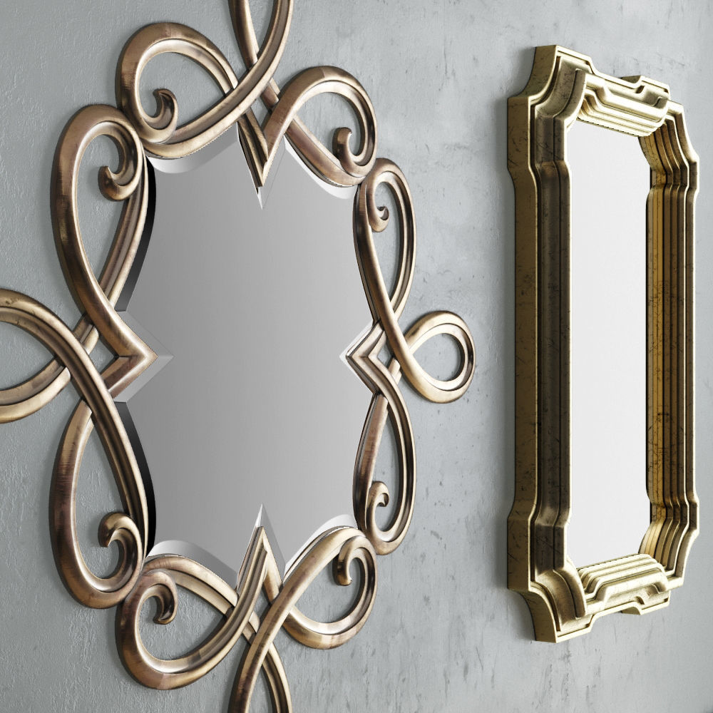 Mirror Collection Set 05 3D model_2