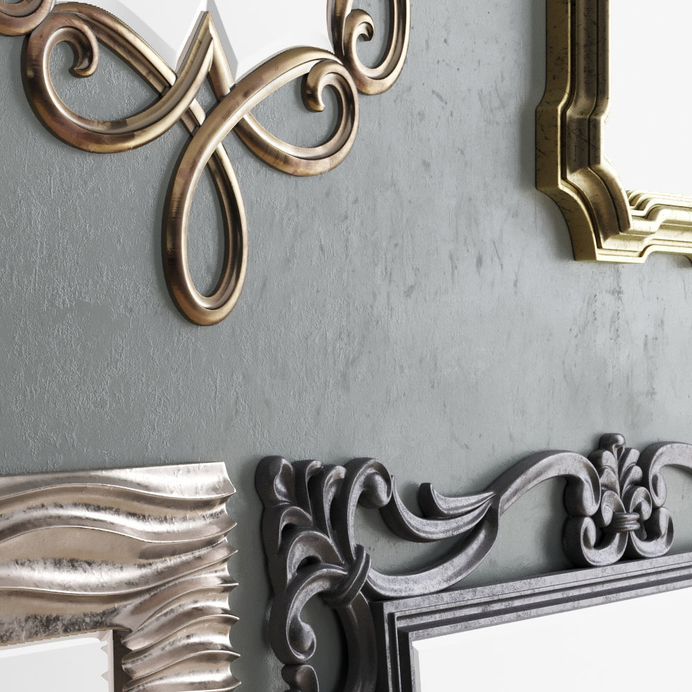 Mirror Collection Set 05 3D model_3
