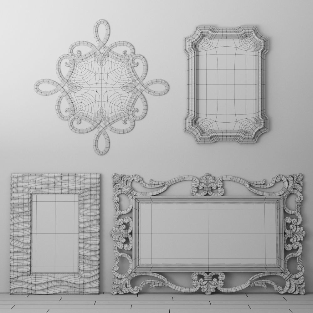 Mirror Collection Set 05 3D model_4