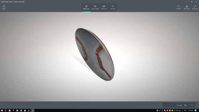 captian america sheeld Low-poly 3D model