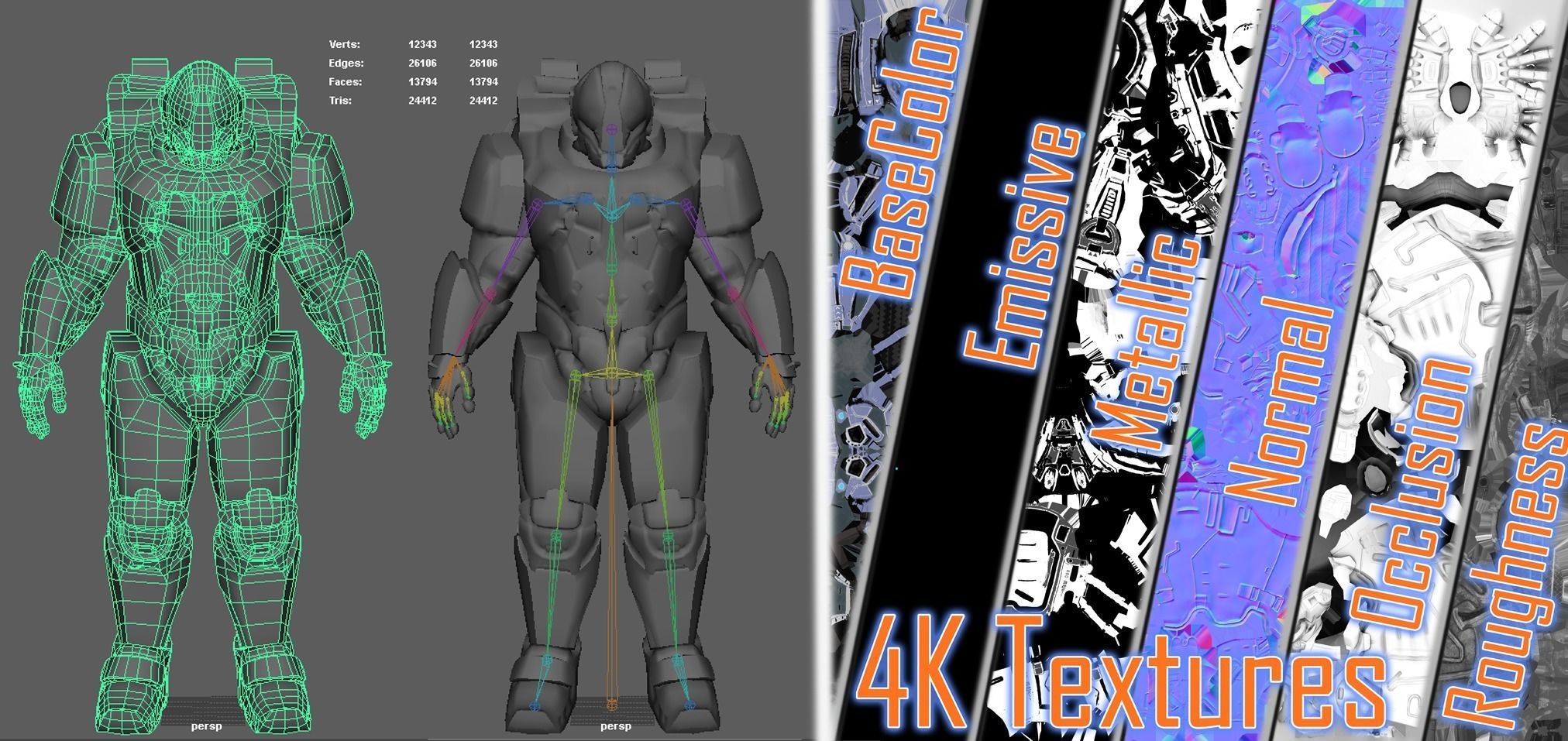 Armors Full Pack Low-poly 3D model_19