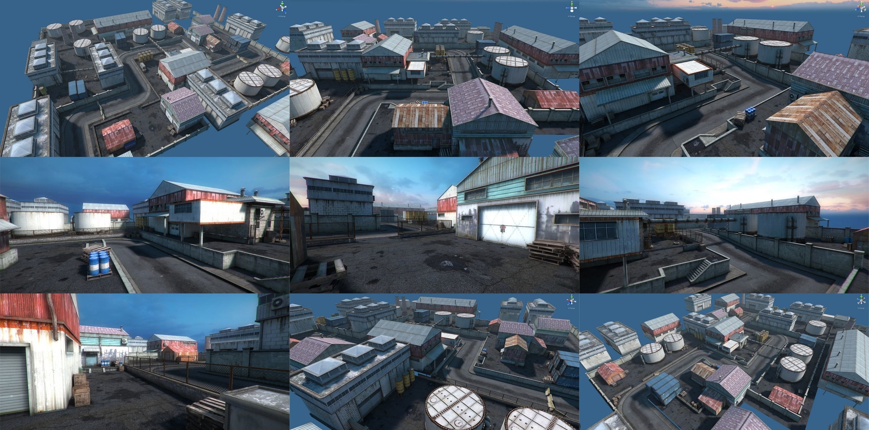 RPG FPS Game Assets for PC Mobile Industrial Set v4 Low-poly 3D model_14