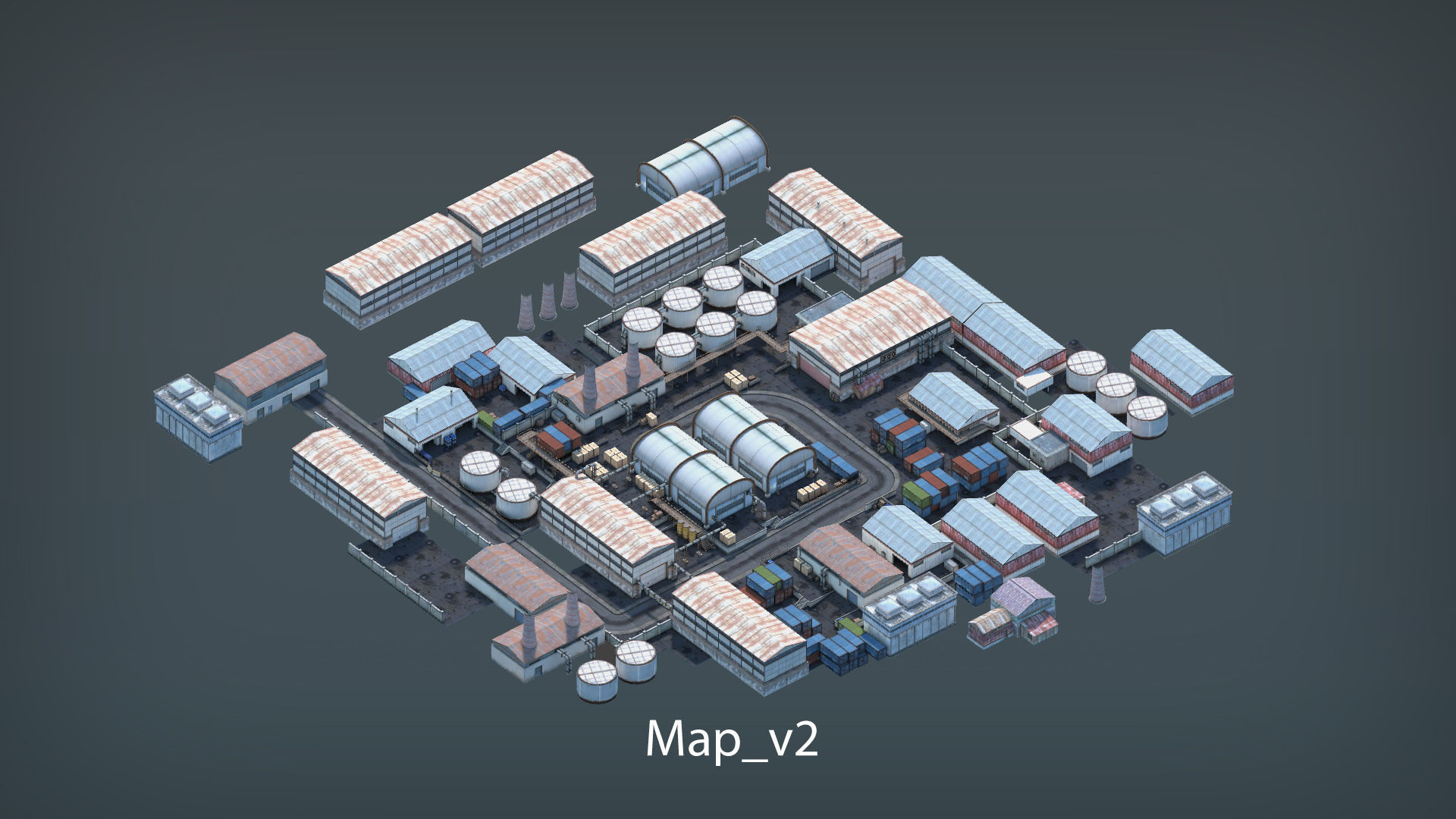 RPG FPS Game Assets for PC Mobile Industrial Set v4 Low-poly 3D model_10