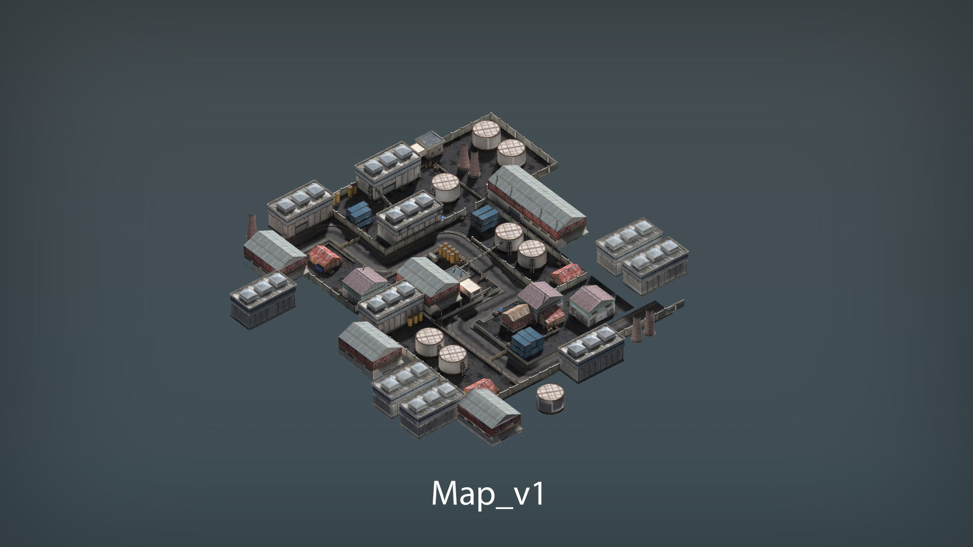 RPG FPS Game Assets for PC Mobile Industrial Set v4 Low-poly 3D model_12