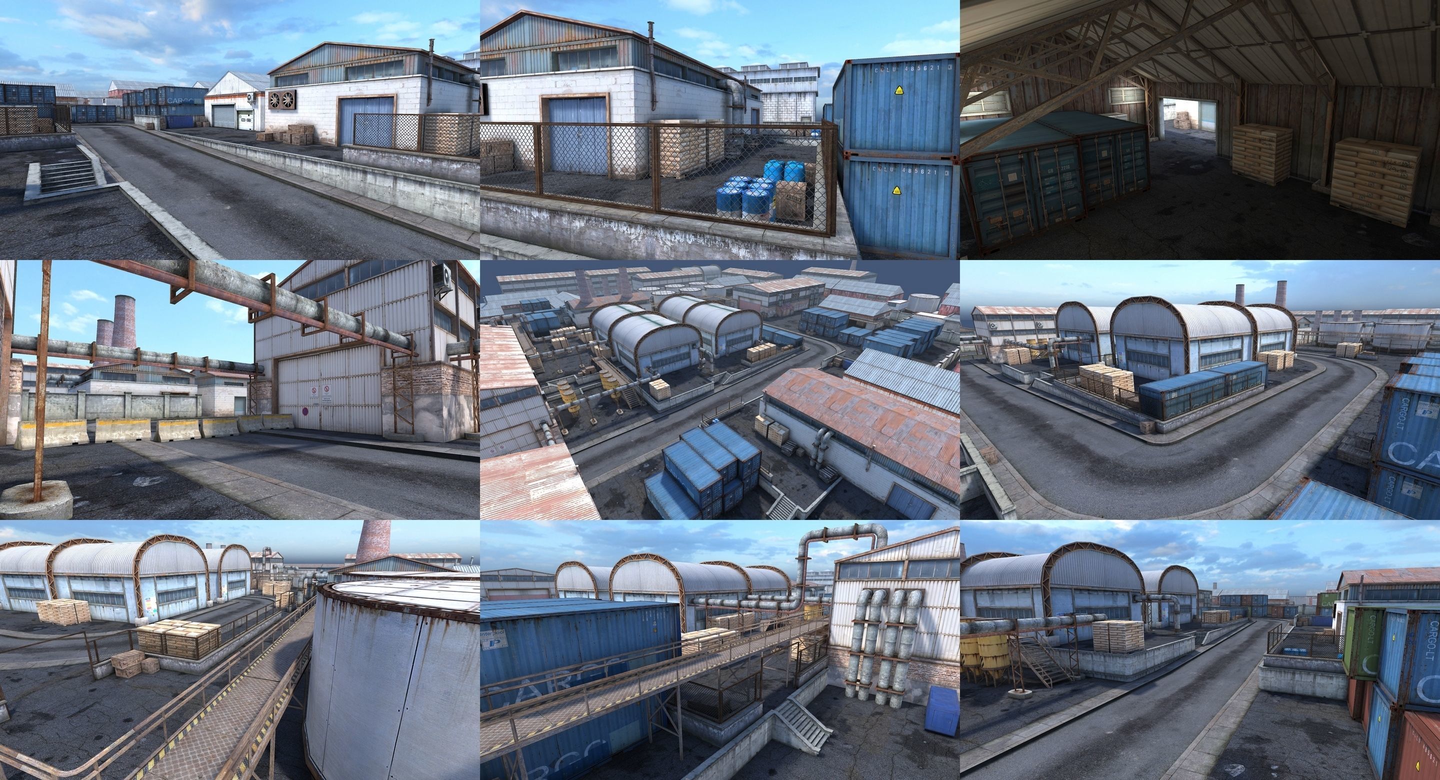 RPG FPS Game Assets for PC Mobile Industrial Set v4 Low-poly 3D model_9