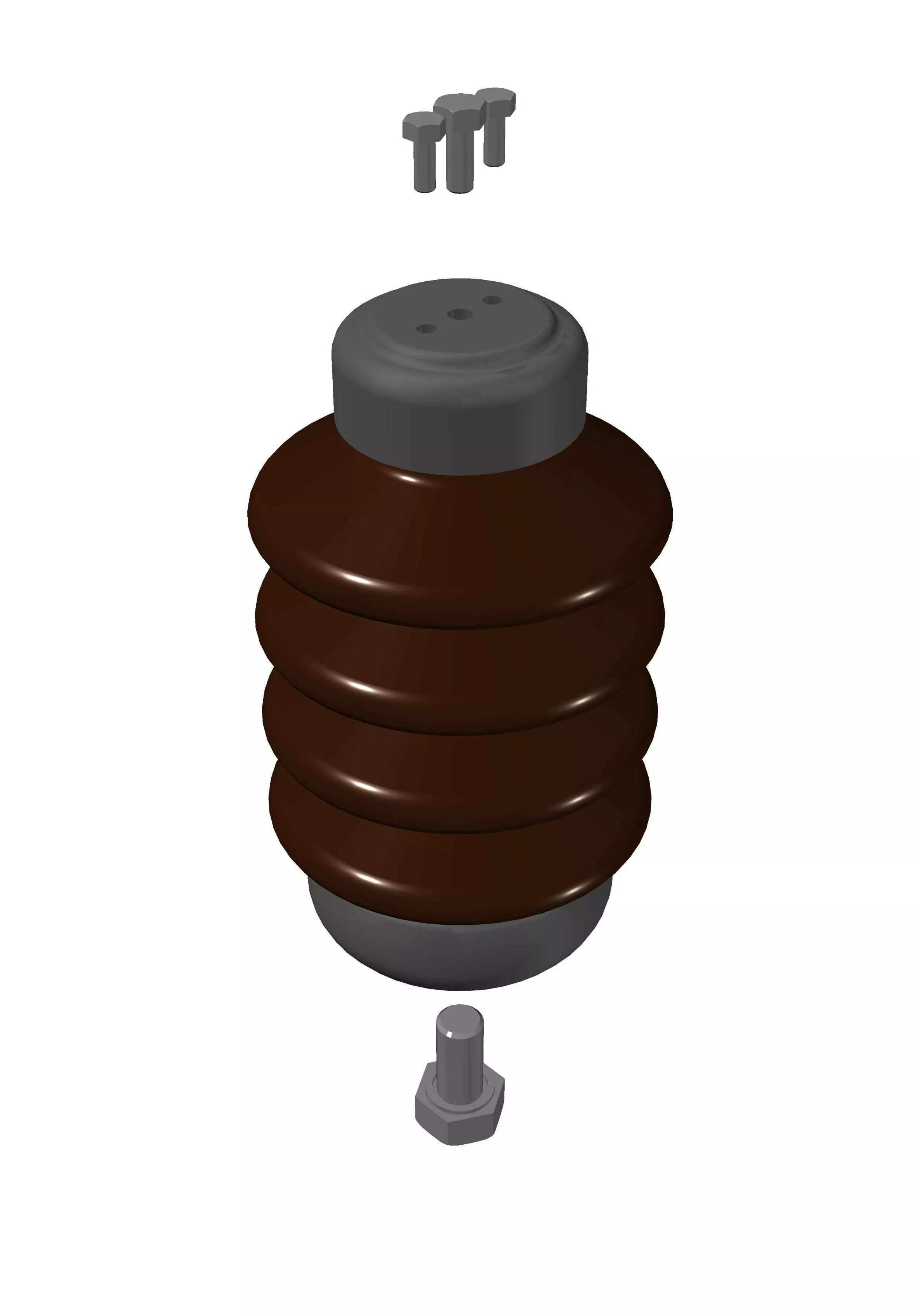 Voltage outdoor mounting insulator IPPO-20 Free 3D model