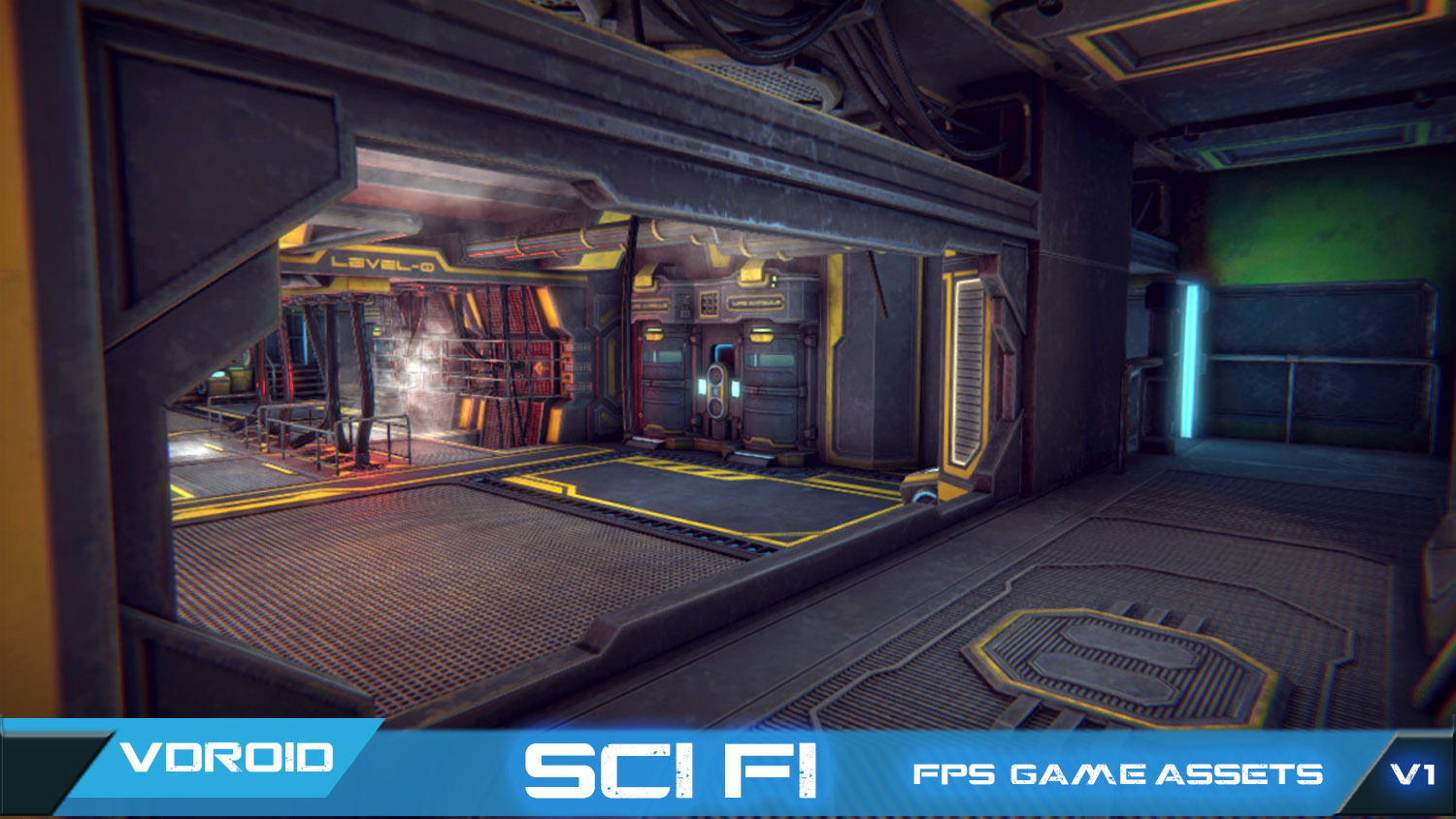 FPS Survival Sci-Fi game assets v1 Low-poly 3D model_0
