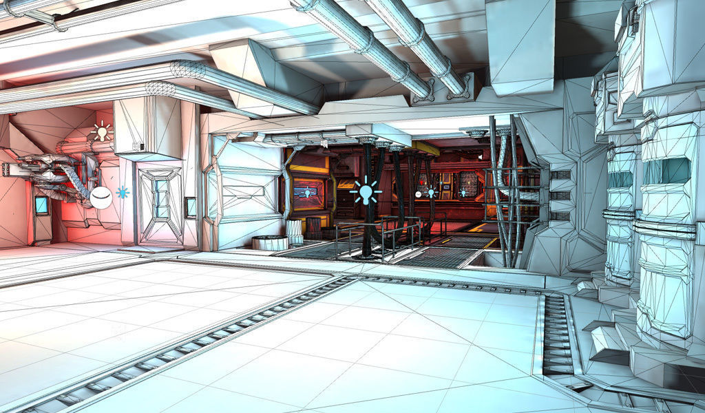 FPS Survival Sci-Fi game assets v1 Low-poly 3D model_23