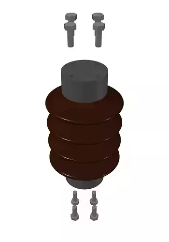 Voltage outdoor mounting insulator C4-125