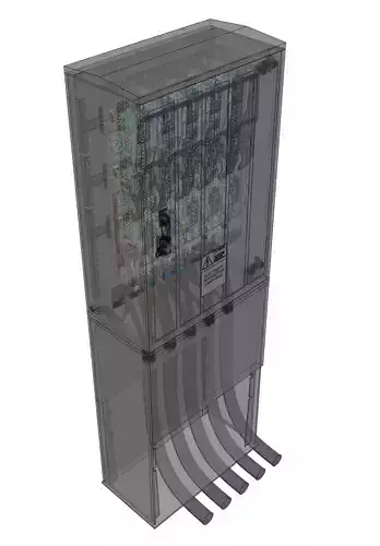 Power cable distribution rack