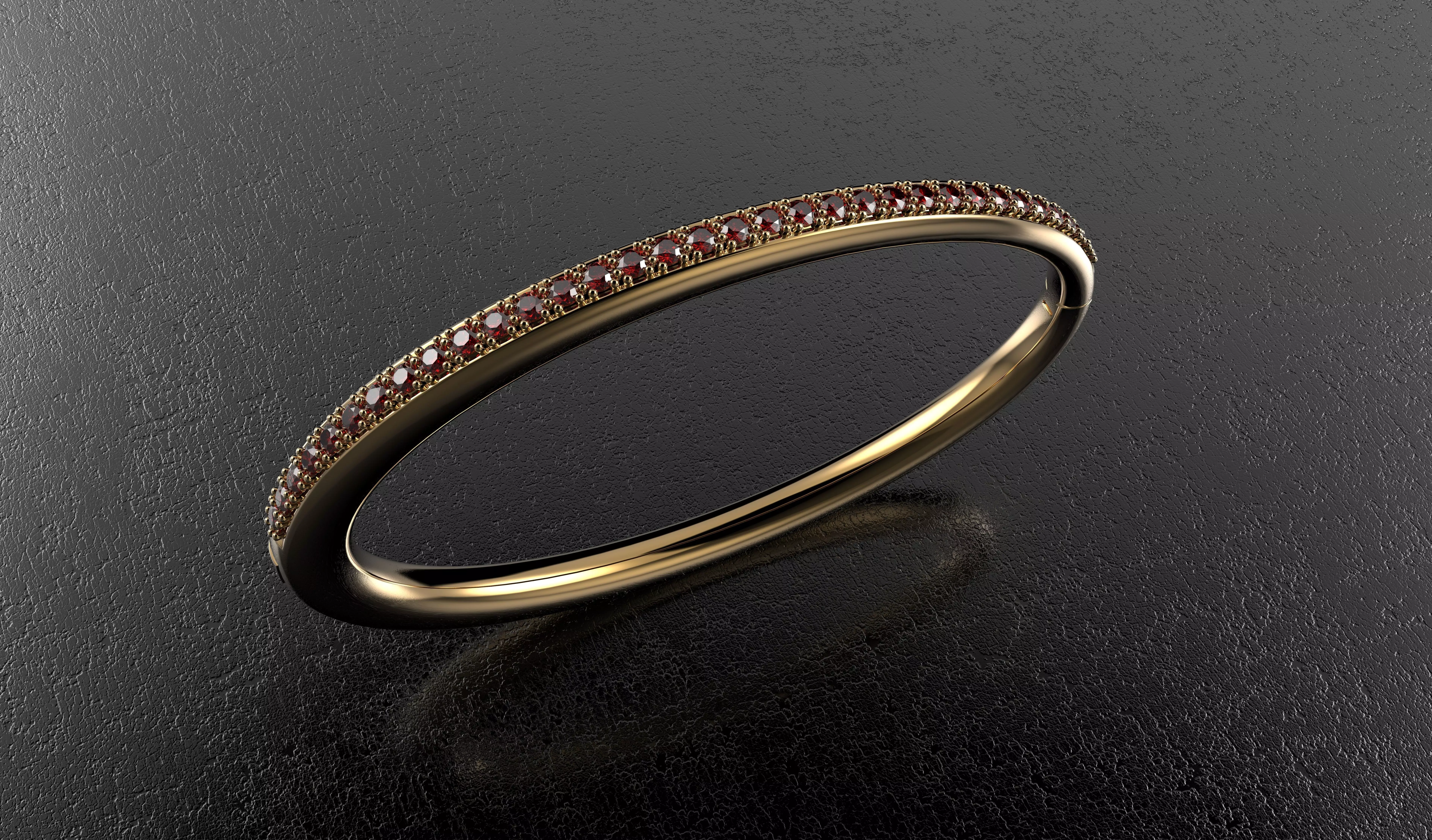 Gemstone Bracelets 3D print model_0