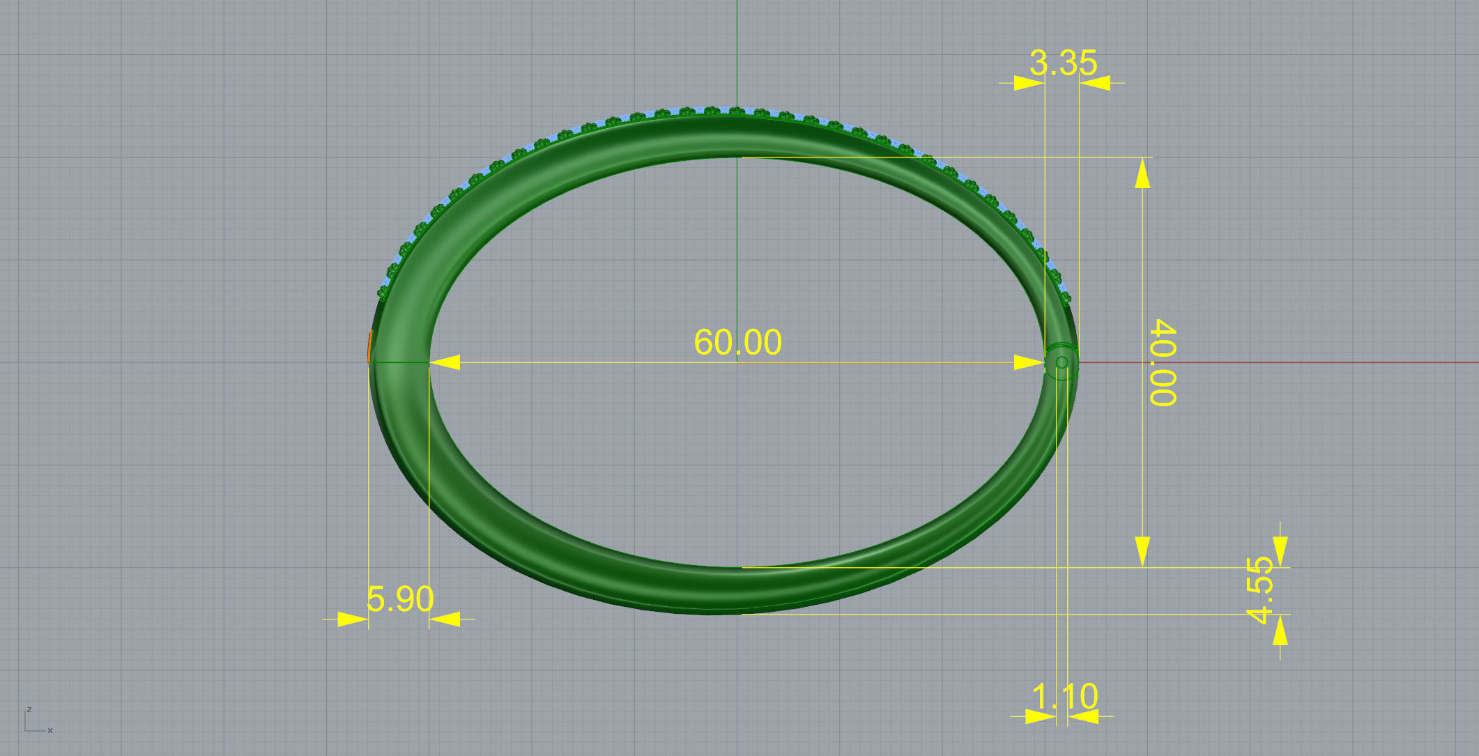 Gemstone Bracelets 3D print model_3