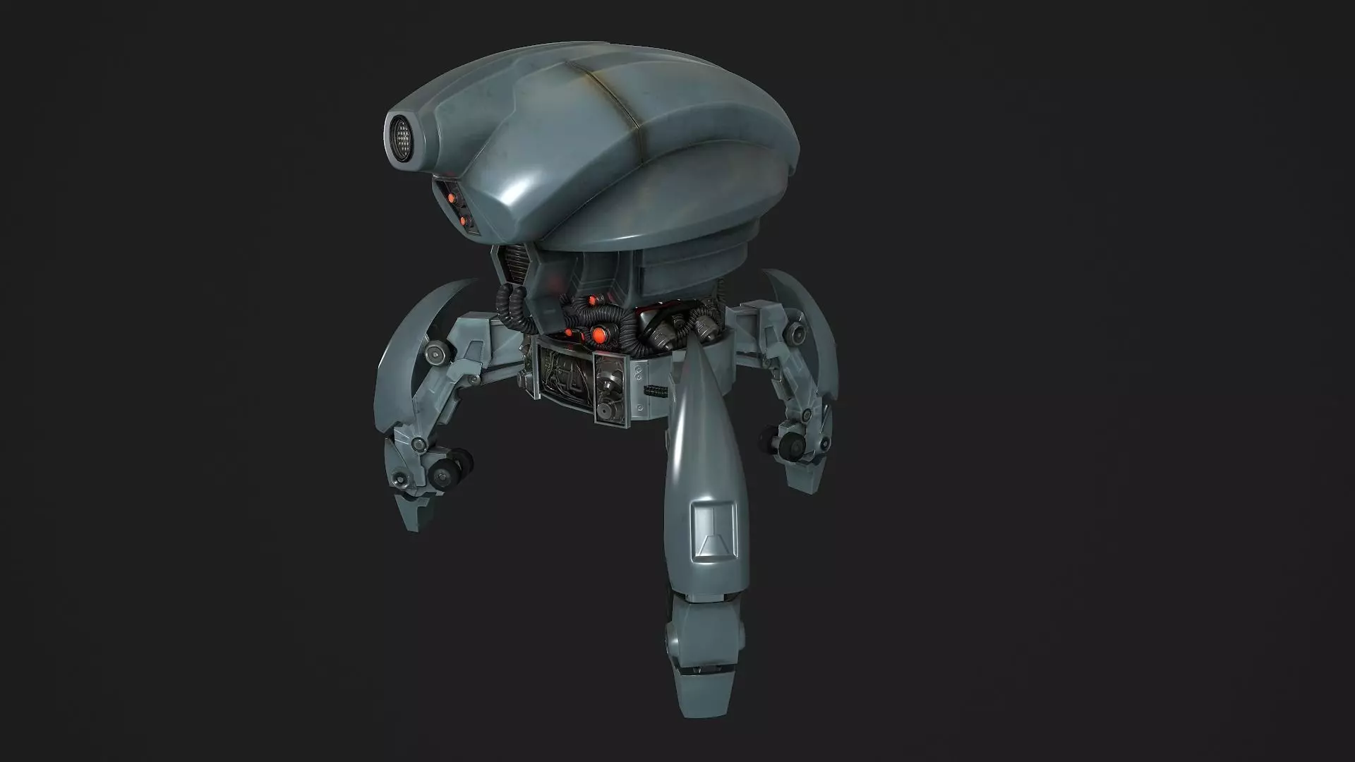 Droid low-poly star wars robot Low-poly 3D model_0