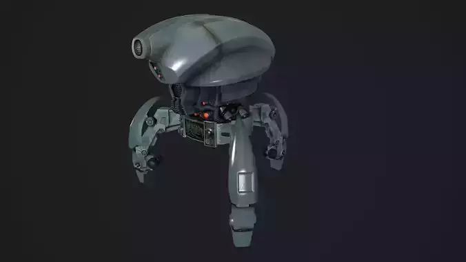 Droid low-poly star wars robot Low-poly 3D model