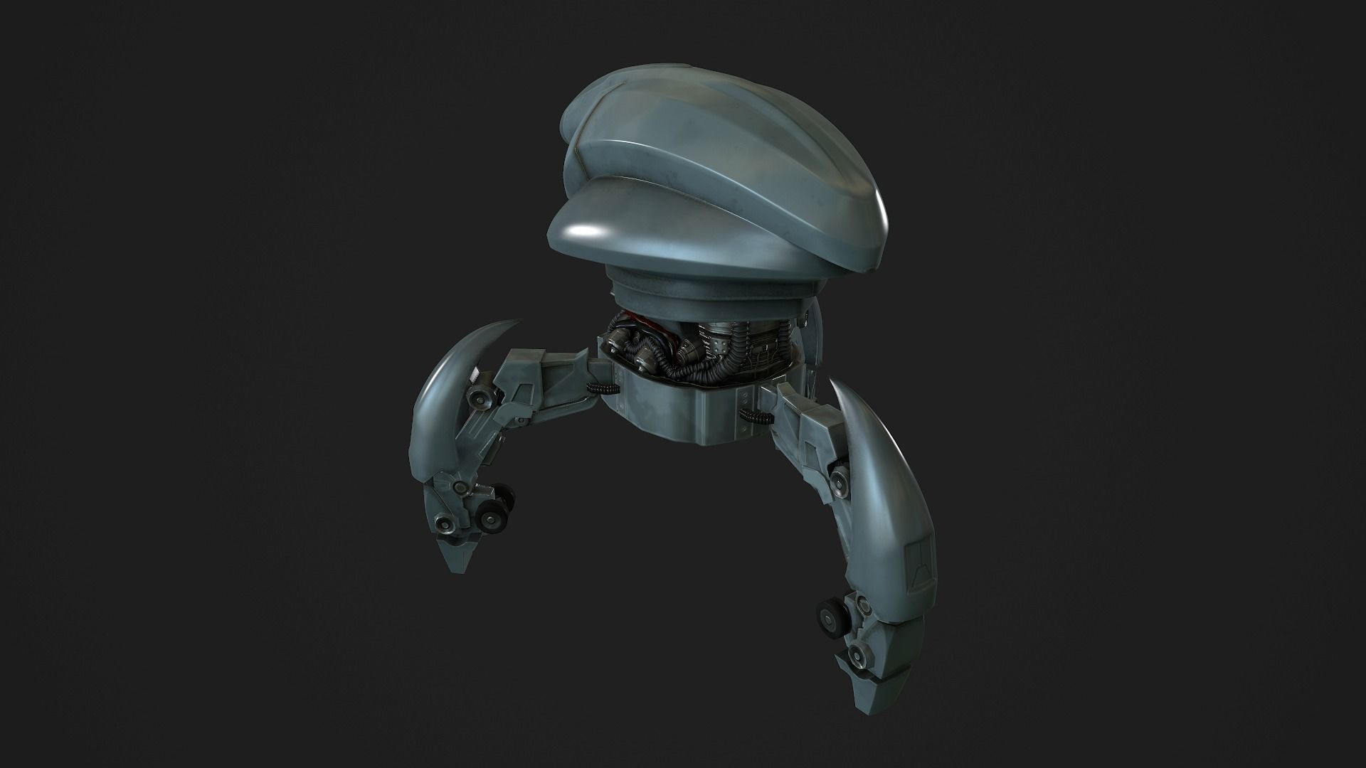 Droid low-poly star wars robot Low-poly 3D model_3
