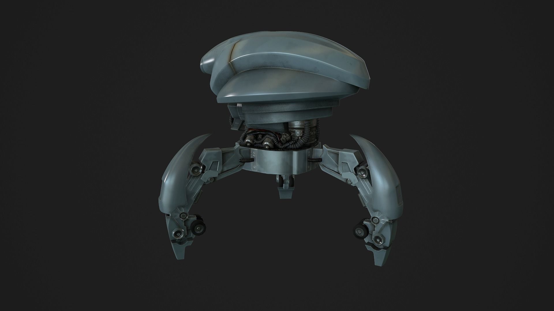 Droid low-poly star wars robot Low-poly 3D model_2