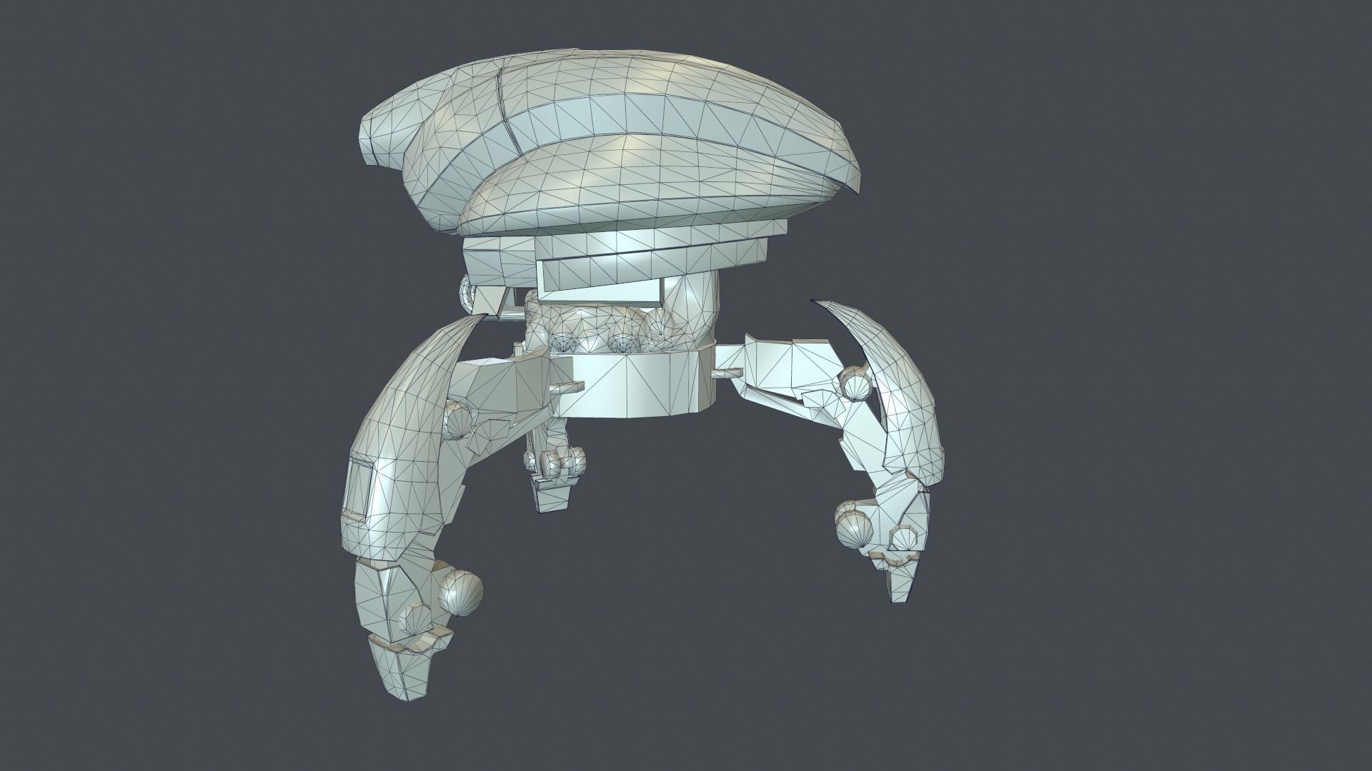 Droid low-poly star wars robot Low-poly 3D model_6