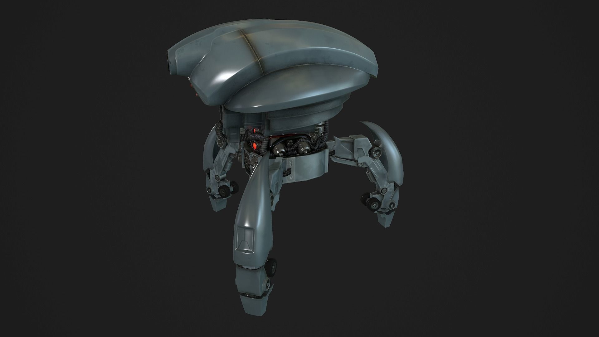 Droid low-poly star wars robot Low-poly 3D model_4