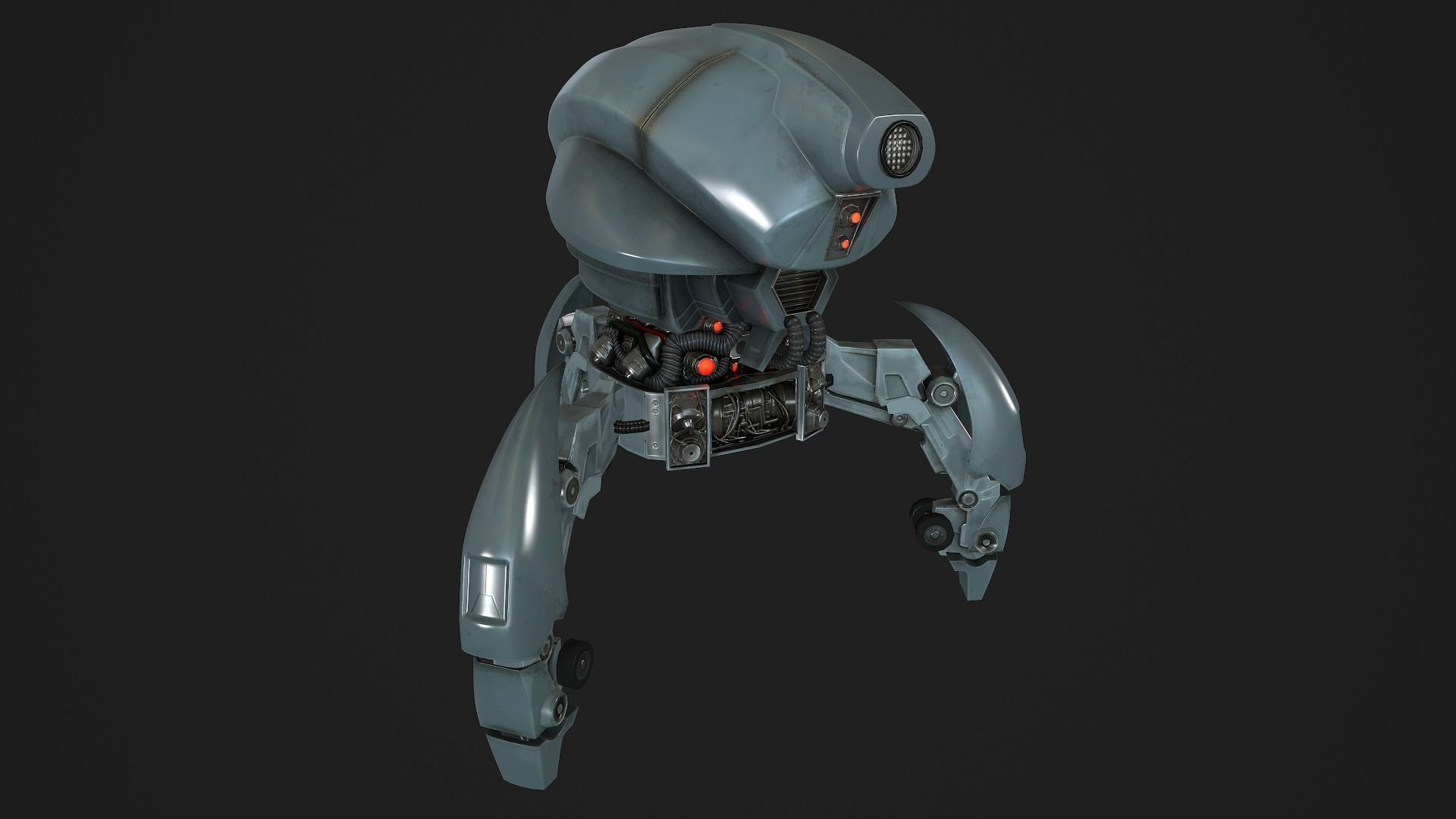 Droid low-poly star wars robot Low-poly 3D model_5