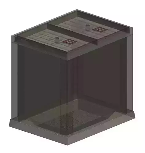 Power cables shaft - 2 covers Free 3D model