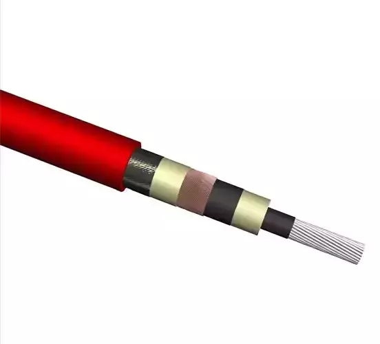 20 kV power cable NA2XSY 185 mm2 Free 3D model