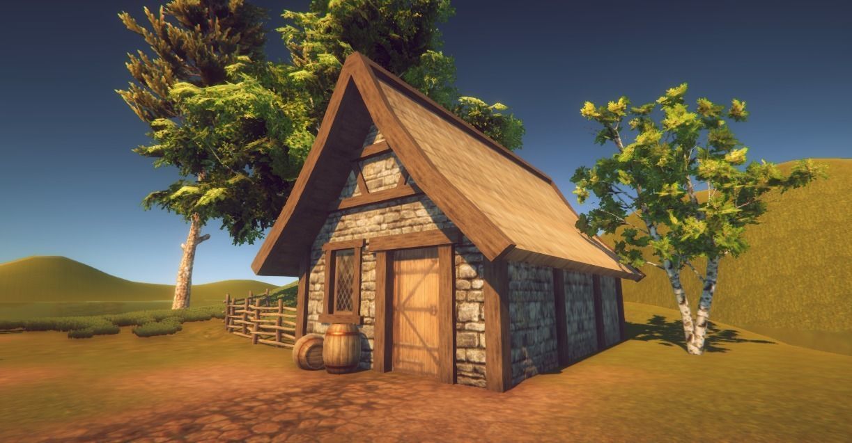 Medieval Village Pack Low-poly 3D model_2