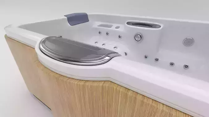Hot Tub  Whirlpool Spa Low-poly 3D model
