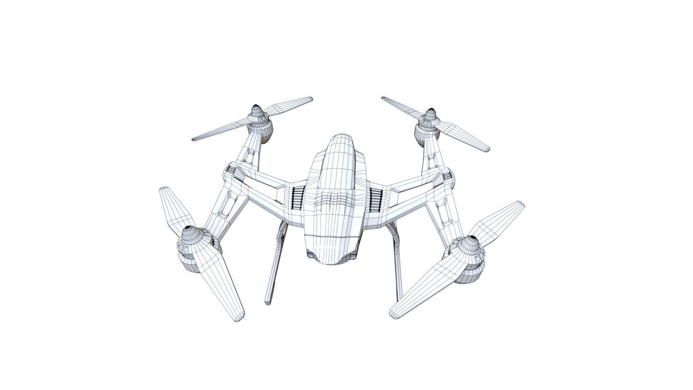 PBR QUADCOPTER DRONE Low-poly 3D model_9