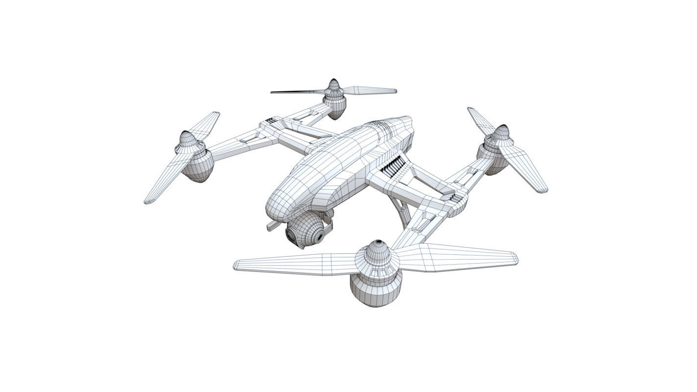 PBR QUADCOPTER DRONE Low-poly 3D model_8