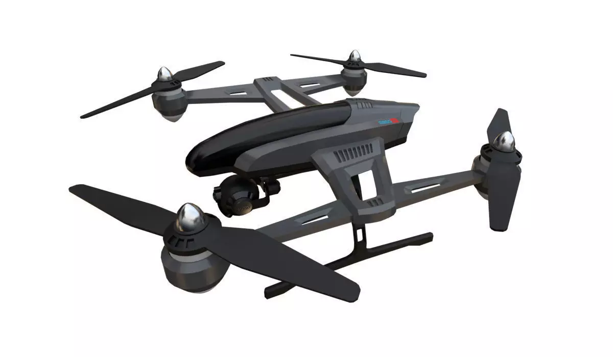 PBR QUADCOPTER DRONE Low-poly 3D model_0