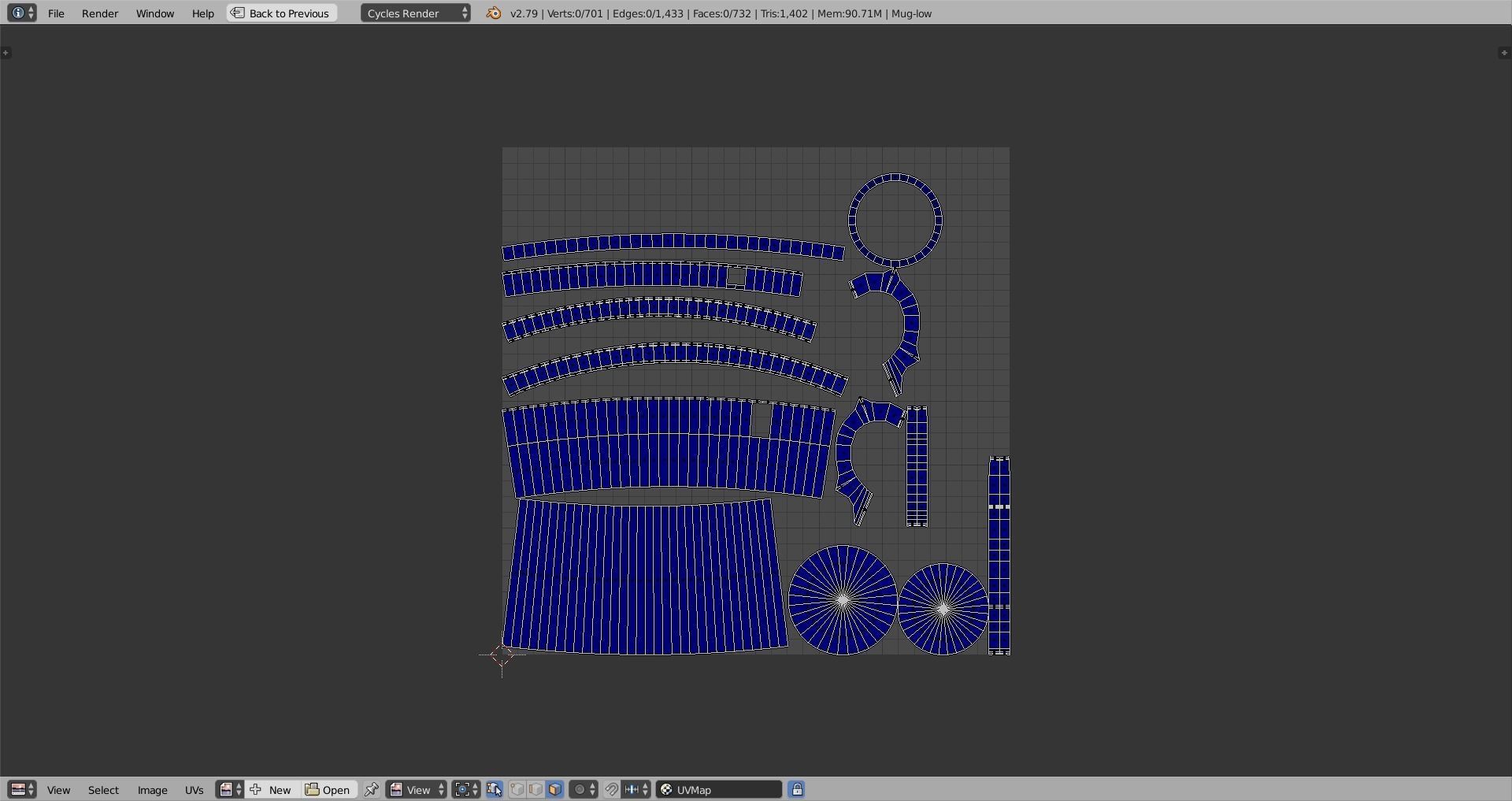 Medieval Mug Low-poly 3D model_8