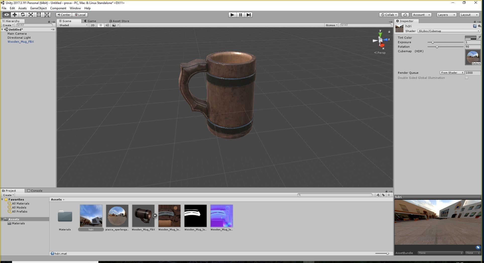 Medieval Mug Low-poly 3D model_4