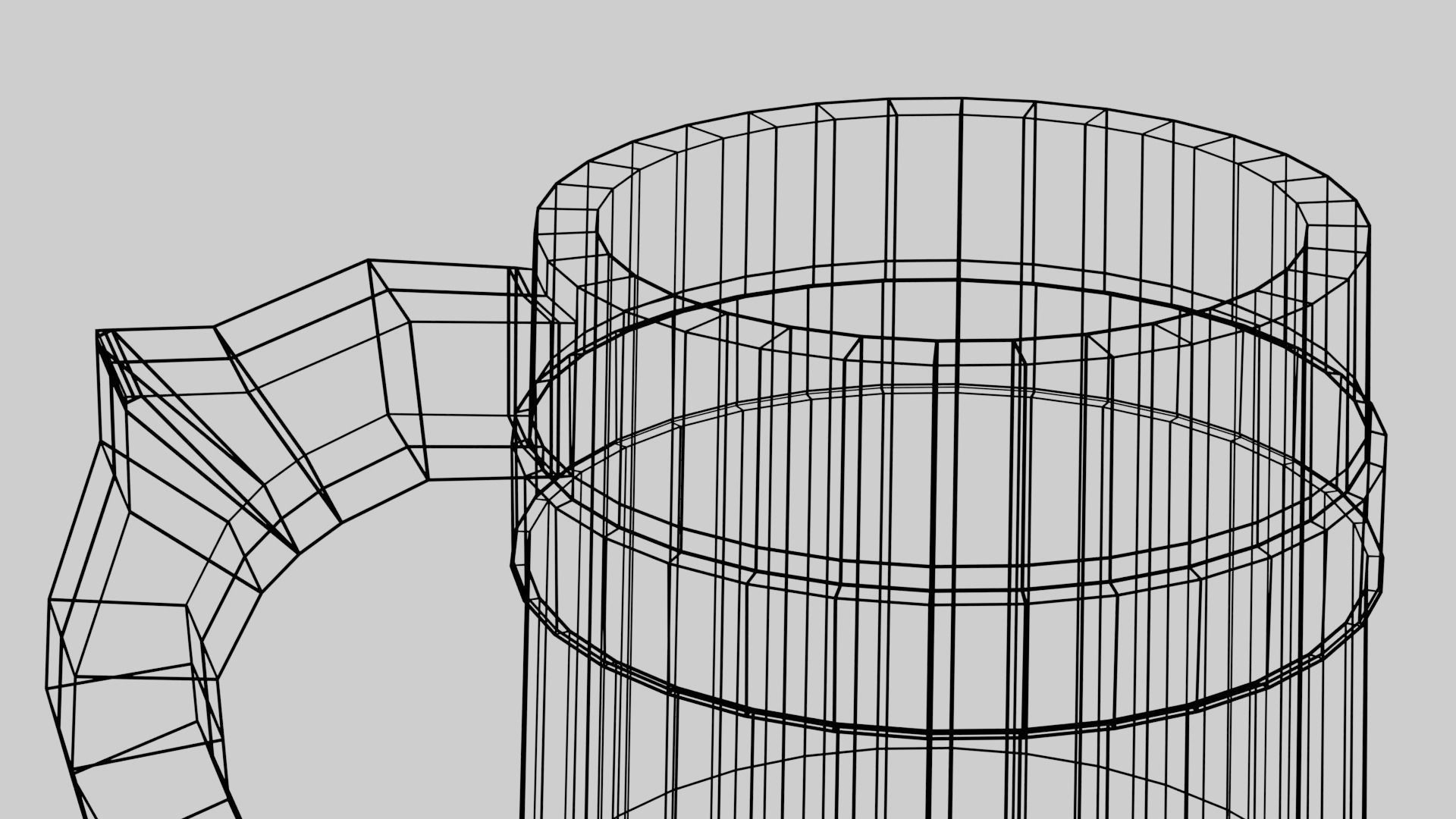 Medieval Mug Low-poly 3D model_9