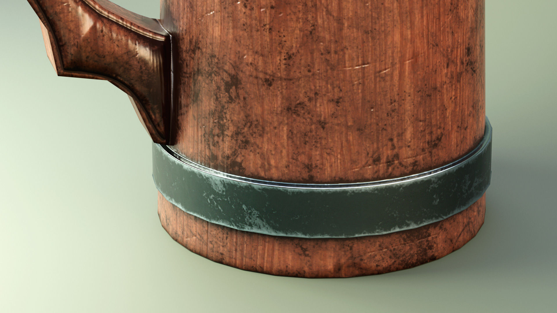 Medieval Mug Low-poly 3D model_2