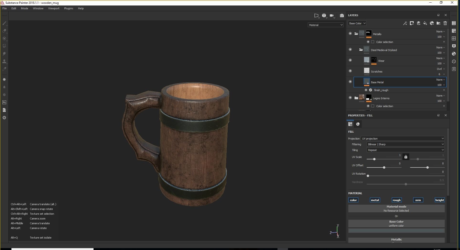 Medieval Mug Low-poly 3D model_5
