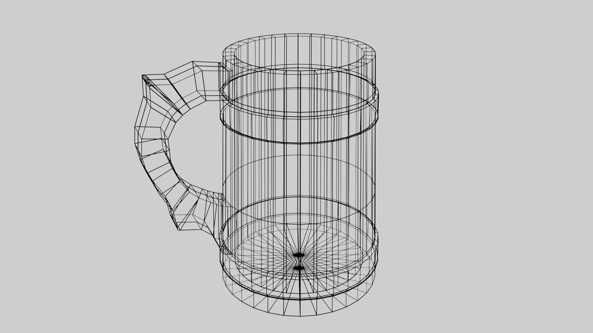Medieval Mug Low-poly 3D model_10