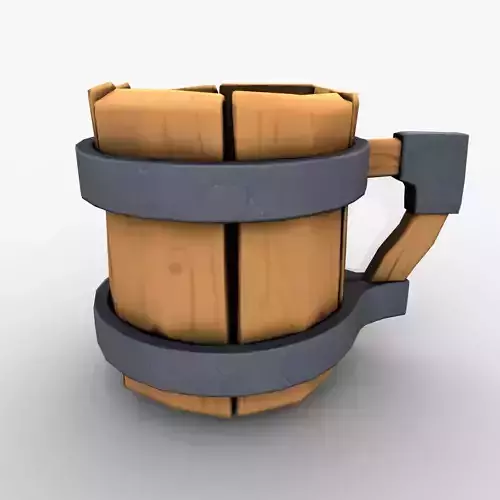 Wood cartoon cup