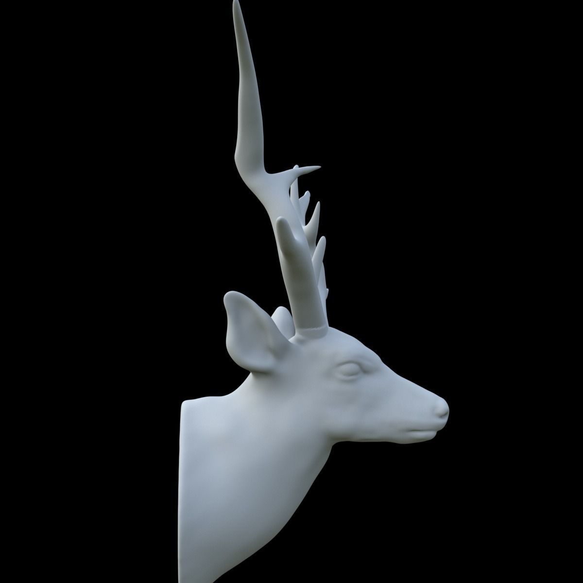 scarecrow deer head  3D model_3