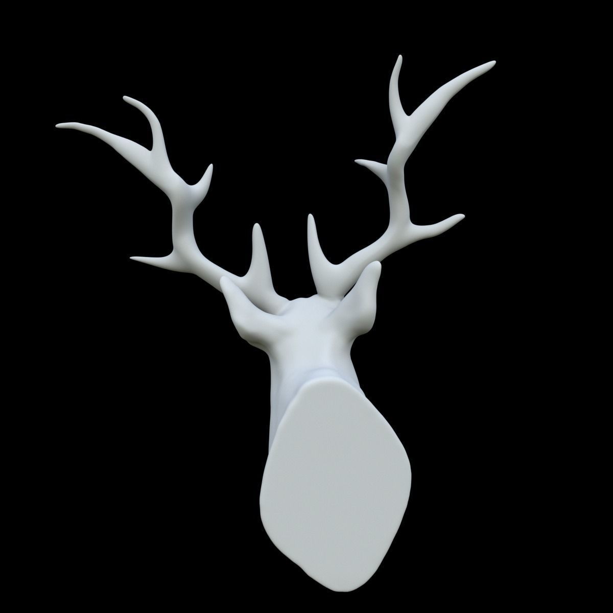 scarecrow deer head  3D model_4