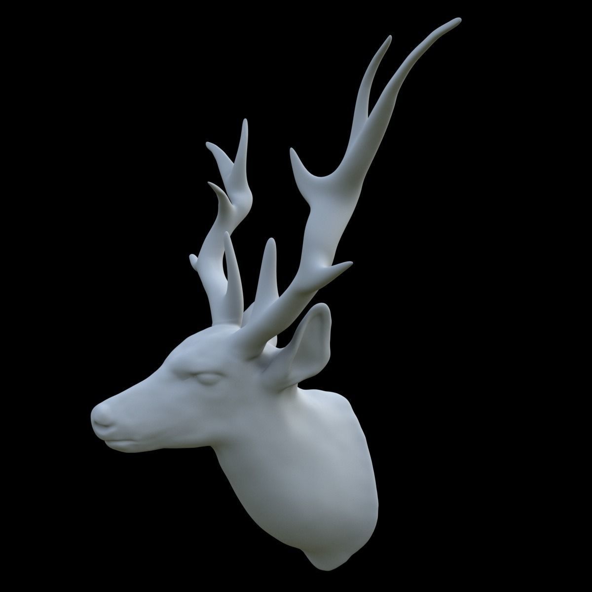 scarecrow deer head  3D model_1