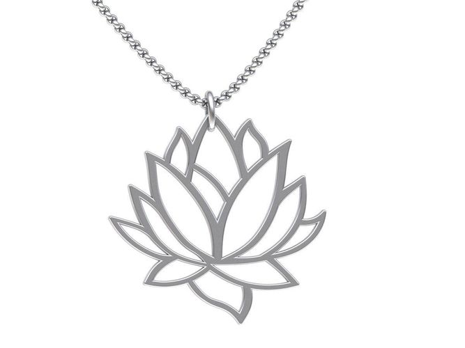 Lotus simply and beauty pendant 3dmodel 0256 3D print model