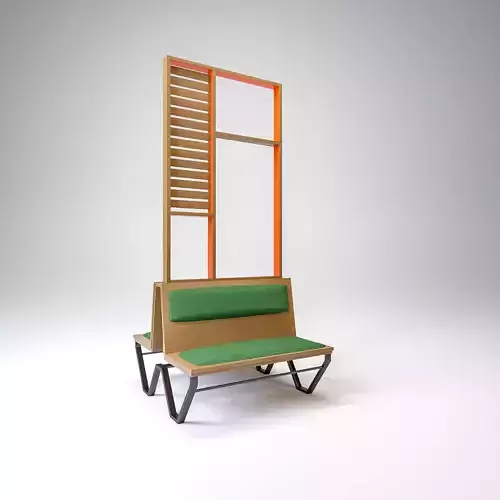 Burger king double bench Booth