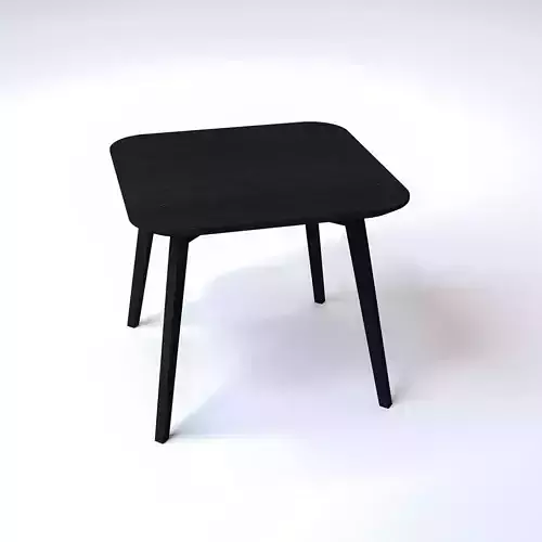 Coffee table small black wood Burger king
