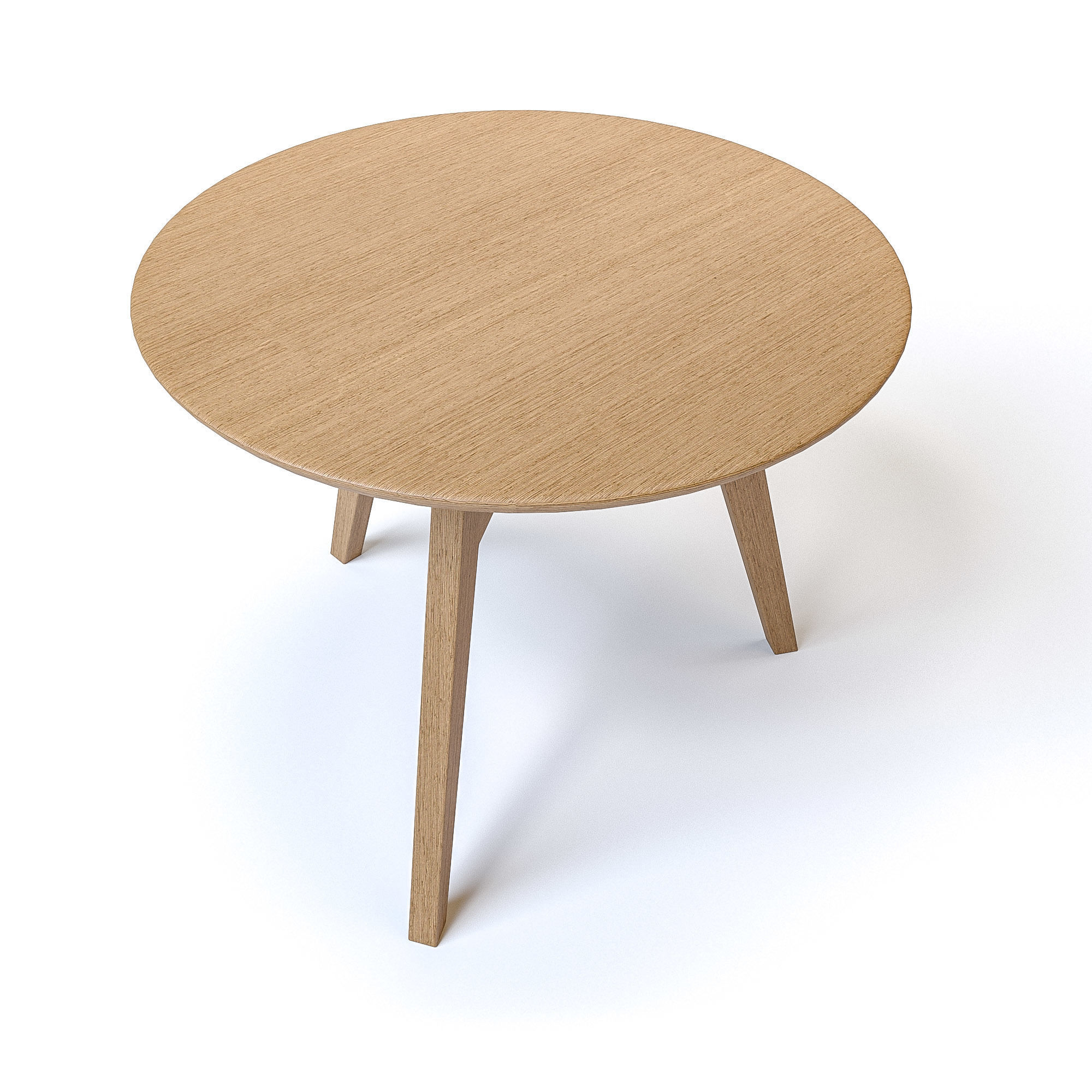 UHS Group Penny Round table Wood 3D model_7