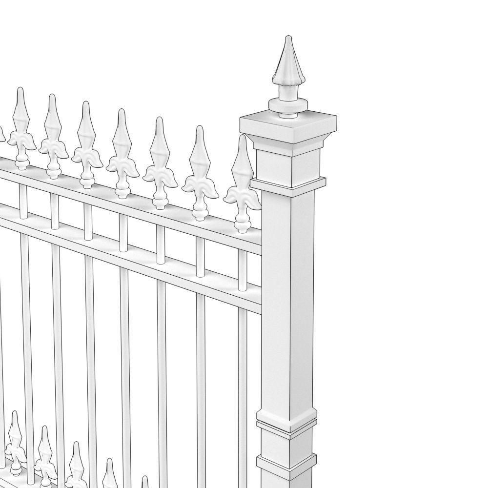 Fence 14 3D model_3