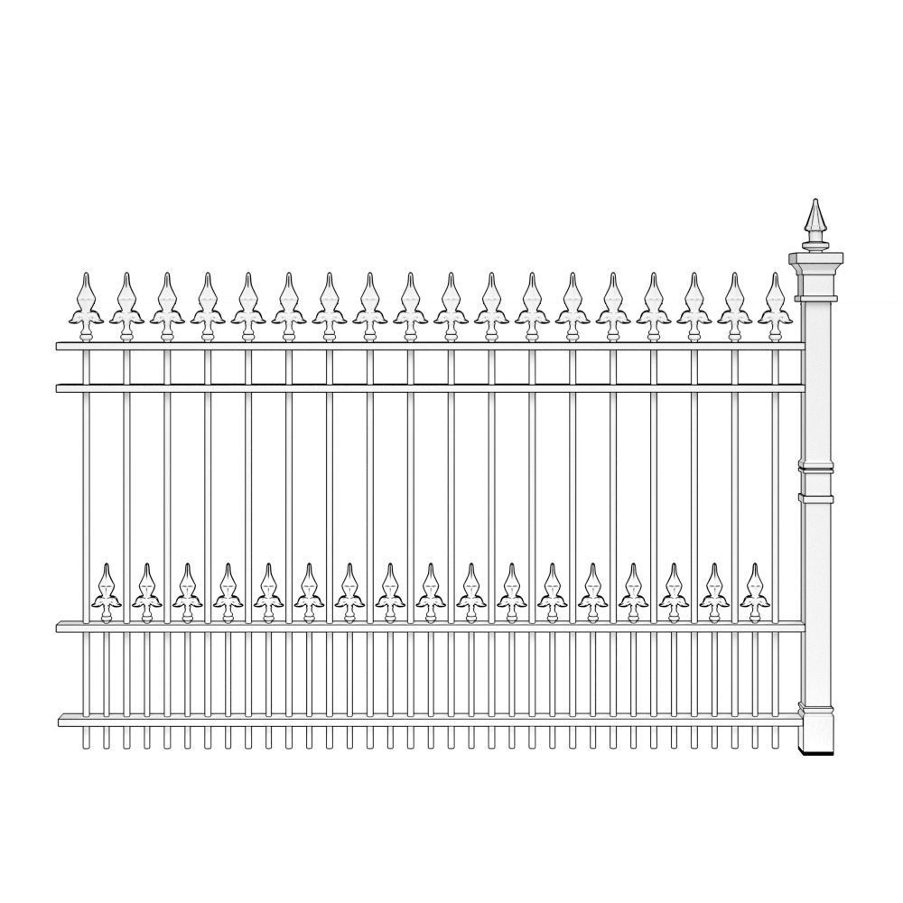 Fence 14 3D model_5
